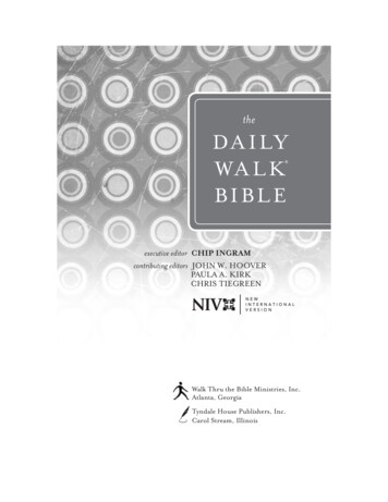 The Daily Walk Bible, NIV - Tyndale House