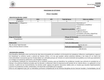 PRROOGGRRAAMMAA DDDEE EESSTTUUDIIOOSS . - Universidad De Colima