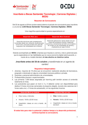 Inscríbete A Becas Santander Tecnología Carreras Digitales BEDU