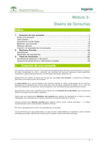 Módulo 3: Diseño De Consultas - Juntadeandalucia.es