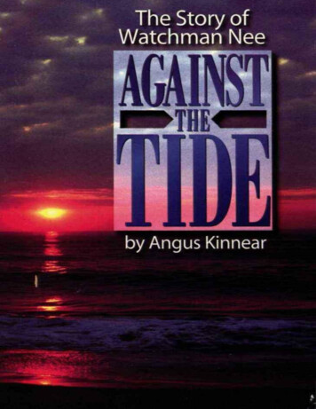 Against The Tide : The Story Of Watchman Nee - PDFDrive