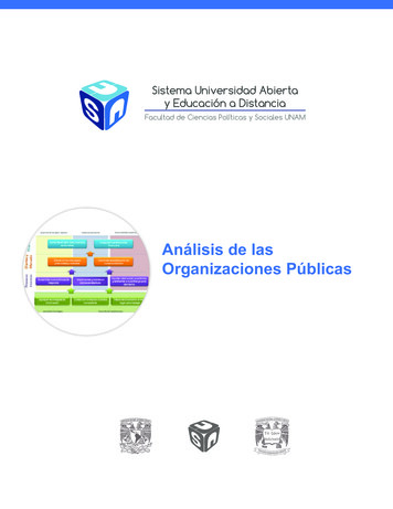 Análisis De Las Organizaciones Públicas - UNAM