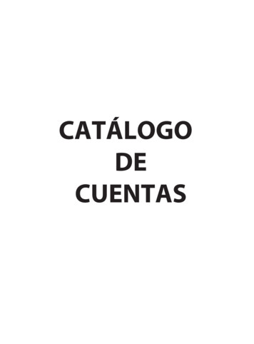 Catálogo De Cuentas - Ieem