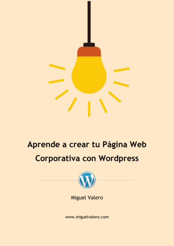 Aprende A Crear Tu Página Web Corporativa Con Worpress