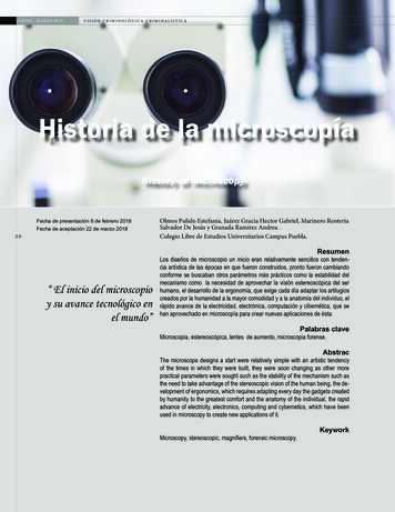 Historia De La Microscopía - CLEU