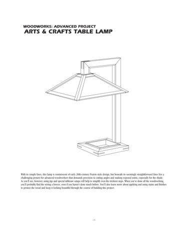 Woodworks: Advanced Project Arts & Crafts Table Lamp