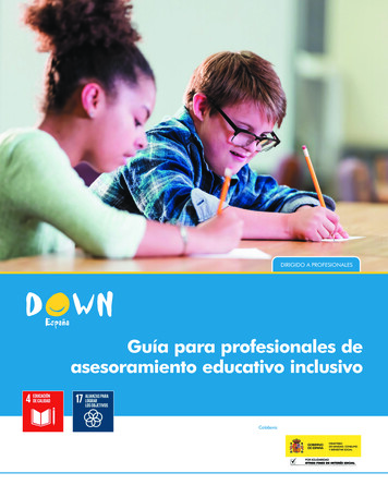 Guía Para Profesionales De Asesoramiento Educativo Inclusivo
