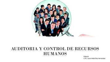 Auditoria Y Control De Recursos Humanos