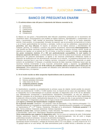 BANCO DE PREGUNTAS ENARM - Plataforma ENARM