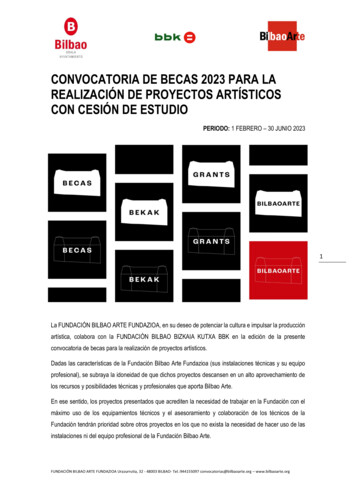 Convocatoria De Becas 2023 Para La Realización De Proyectos Artísticos .