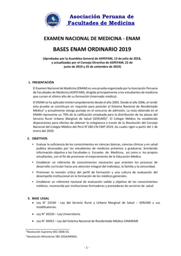 BASES ENAM ORDINARIO 2019 - Aspefam .pe