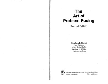 The Art Of Problem Posing - Buffalo State College