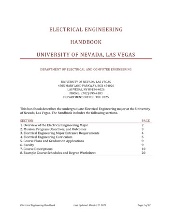 ELECTRICAL ENGINEERING HANDBOOK - Unlv.edu