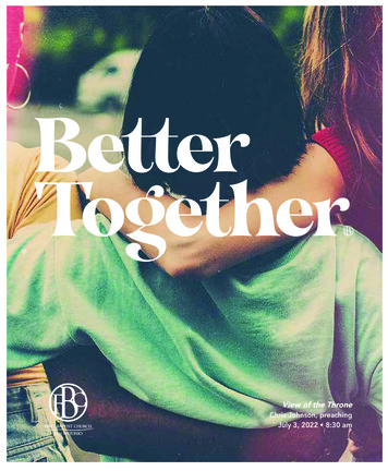 Better Together - Fbcsa 