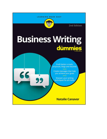 Business Writing For Dummies - Mis.kp.ac.rw