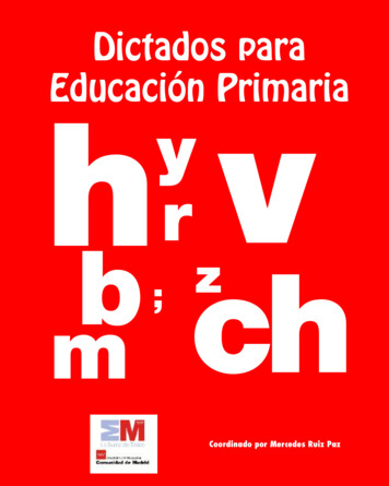 BVCM001903 Dictados Para Educación Primaria - Comunidad De Madrid
