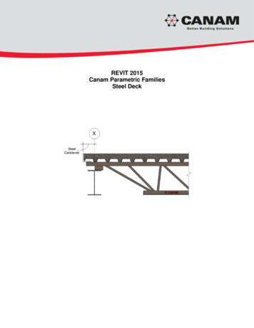 REVIT 2015 Canam Parametric Families Steel Deck