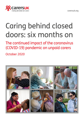 Caring Behind Closed - Carers UK