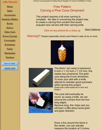 Home Free Pattern Index Carving A Pine Cone Ornament - SW WOODCARVERS