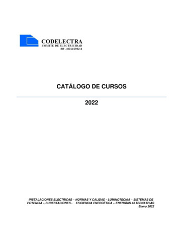 Catálogo De Cursos