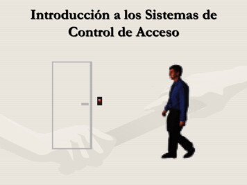 Introducción A Los Sistemas De Control De Acceso