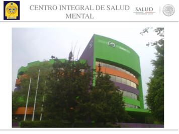 CENTRO INTEGRAL DE SALUD MENTAL - Gob