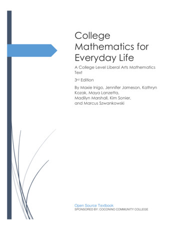 College Mathematics For Everyday Life - Coconino.edu
