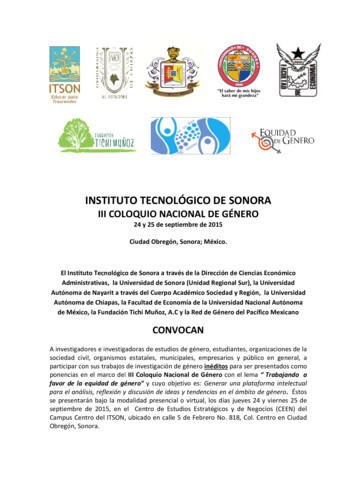 Convocatoria III - ITSON - Instituto Tecnológico De Sonora
