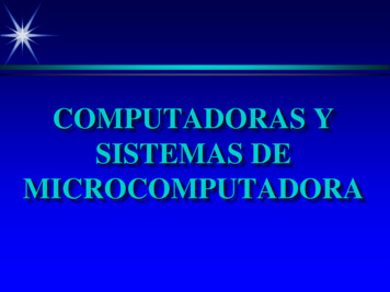 Computadoras Y Sistemas De Microcomputadora