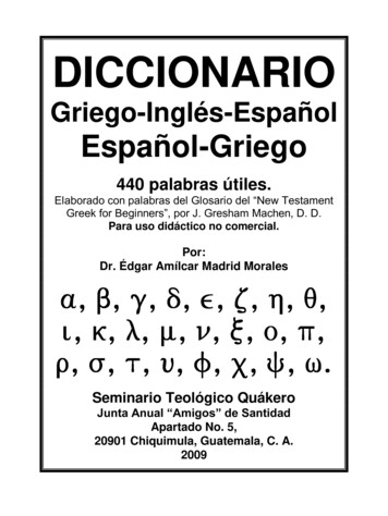 Griego-Inglés-Español Español-Griego - Vida & Verdad