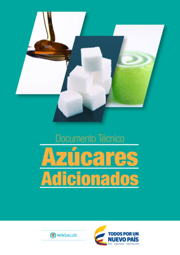 Documento Técnico Azúcares - Minsalud.gov.co