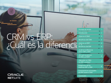 CRM Vs ERP: ¿Cuál Es La Diferencia? - NetSuite