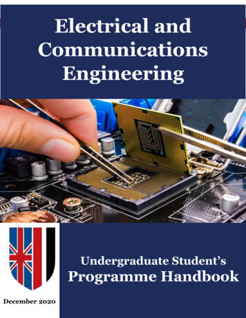 Electrical And Communications Engineering - Bue.edu.eg