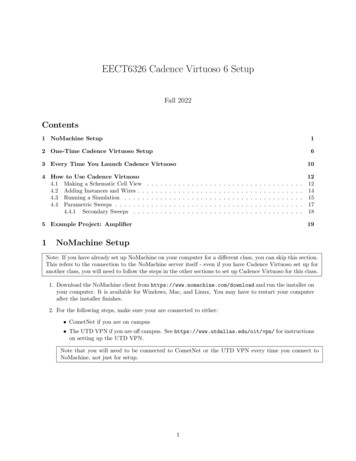 EECT6326 Cadence Virtuoso 6 Setup