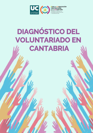 DIAGNÓSTICO DEL VOLUNTARIADO EN CANTABRIA - Unican.es