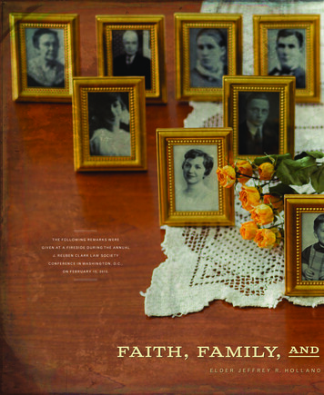 Faith, Family, ªⁿD Religious FReedom - The Church Of Jesus Christ Of .