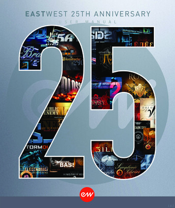 EW 25th Anniversary Collection User Manual - Soundsonline