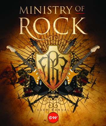 EW Ministry Of Rock User Manual