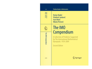 1 The IMO Compendium - Imomath
