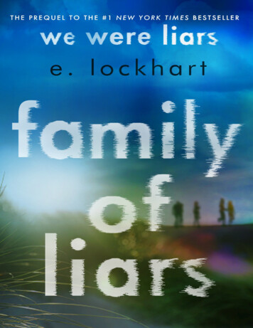 Family Of Liars: The Prequel To We Were Liars - Ysk-books 