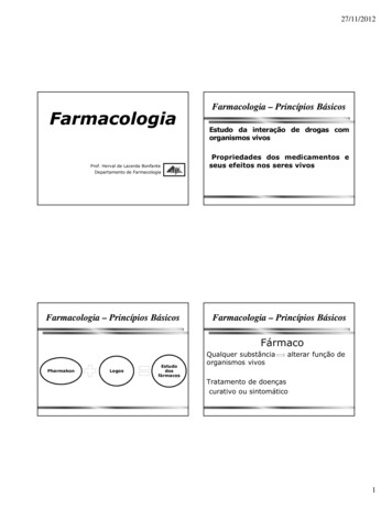 Farmacologia - Princípios Básicos Farmacologia