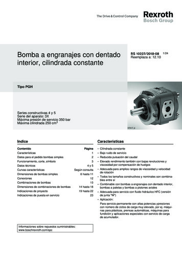 Bomba A Engranajes Con Dentado RS 10227/2018-08 Reemplaza A: 12 . - Hydba
