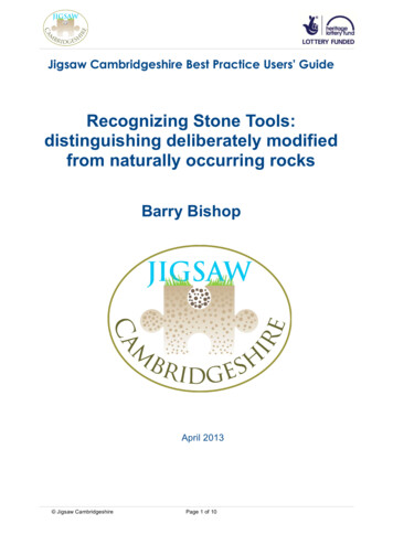 Recognizing Stone Tools: Distinguishing Deliberately Modified From .
