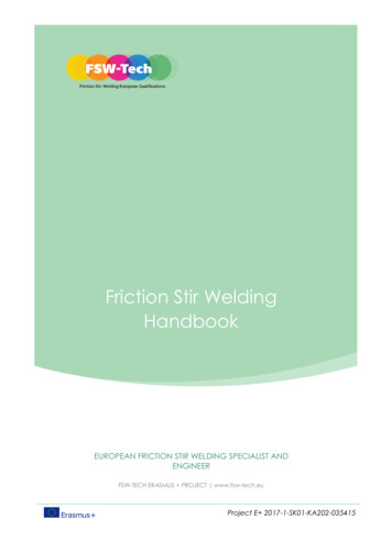 Friction Stir Welding Handbook - Fsw-tech.eu