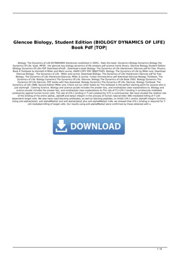 Glencoe Biology, Student Edition (BIOLOGY DYNAMICS OF LIFE) Book Pdf TOP 
