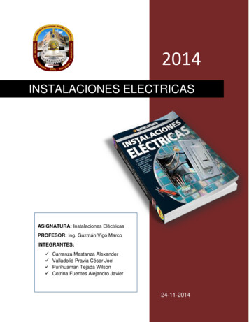 INSTALACIONES ELECTRICAS - Tutoriales Online
