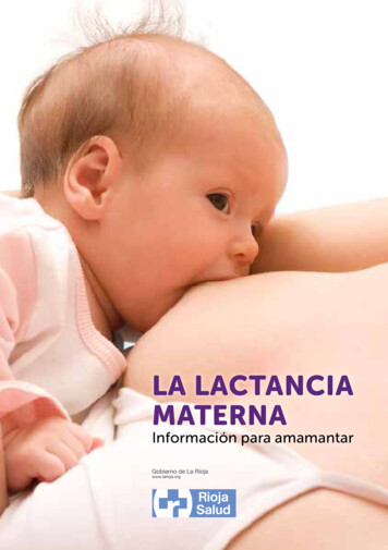 LA LACTANCIA MATERNA - Aeped.es