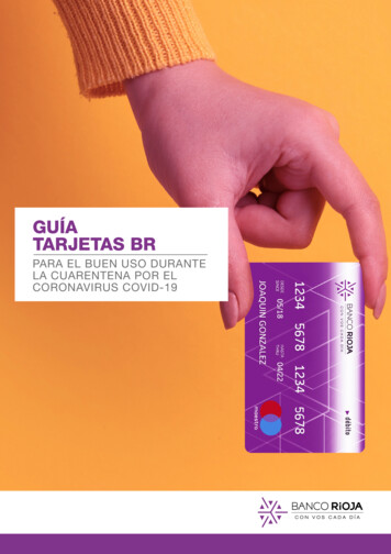 GUÍA TARJETAS BR - Banco Rioja