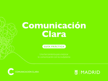 COMUNICACIÓN CLARA Guía Práctica V3 - Madrid