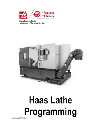 Haas Lathe Programming - Productivity 